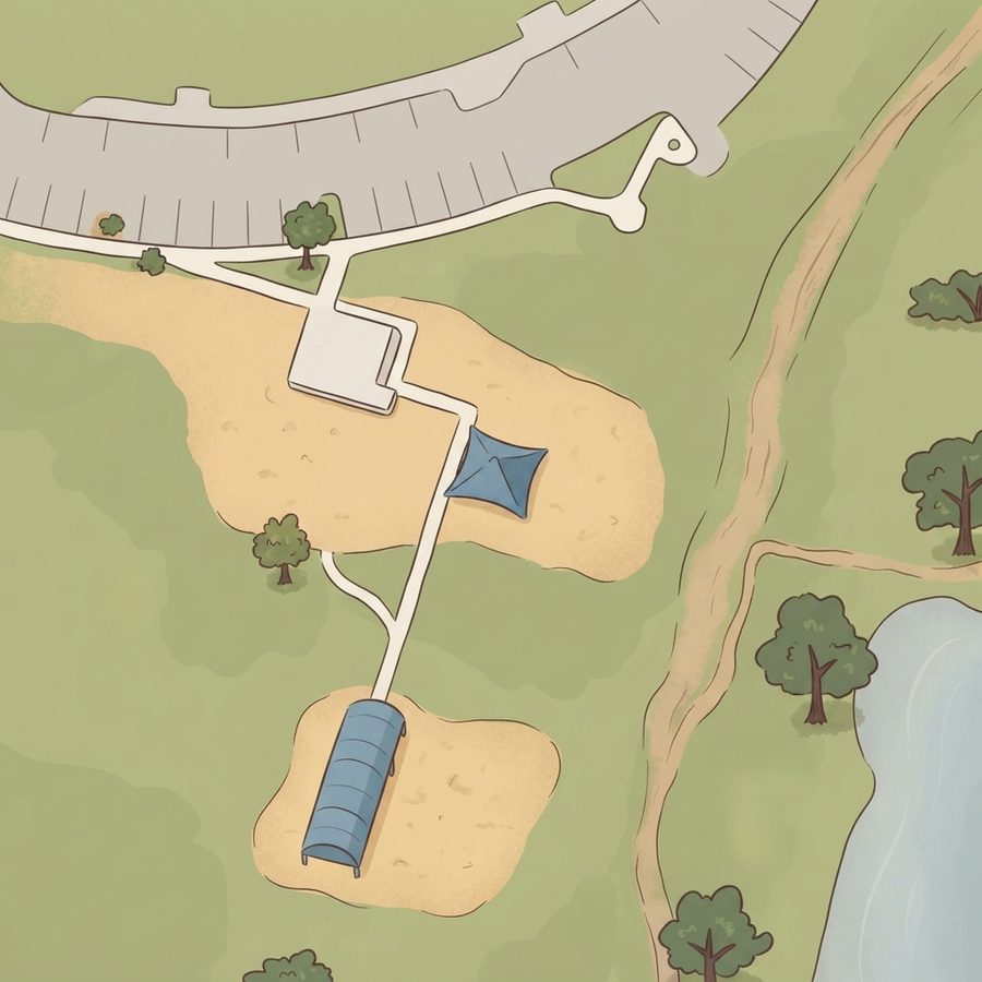Illustrated map of Palomino Park