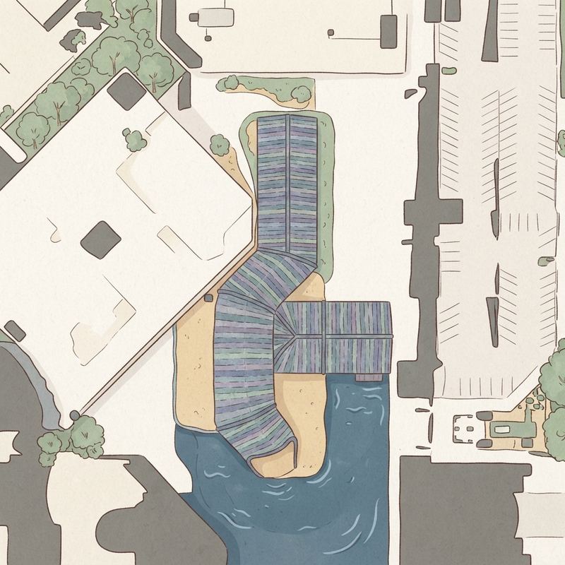 Illustrated map of PALS Play Place at Galleria Mall