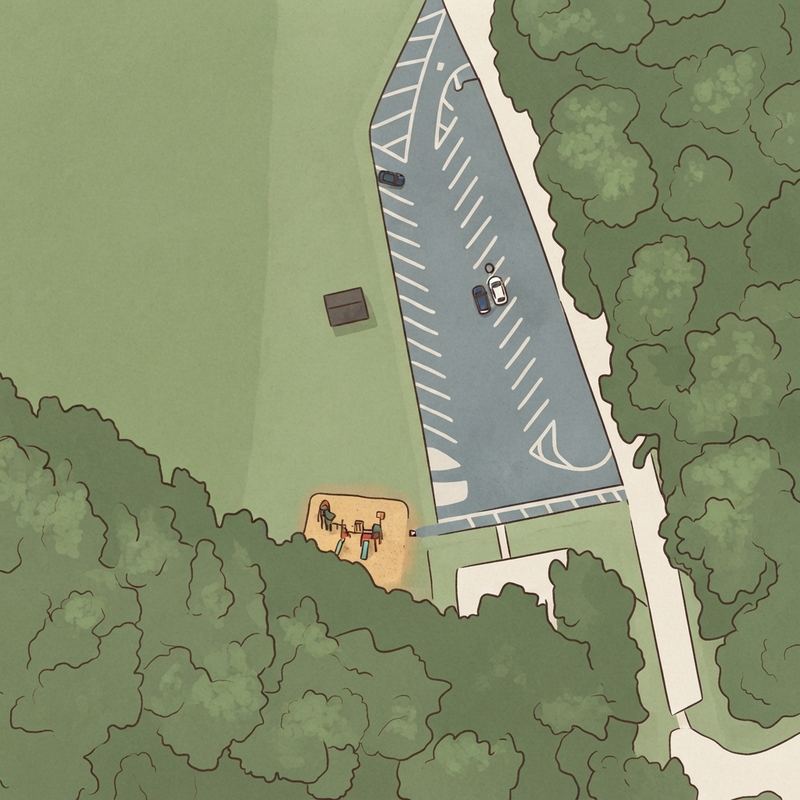 Illustrated map of Paradise Park