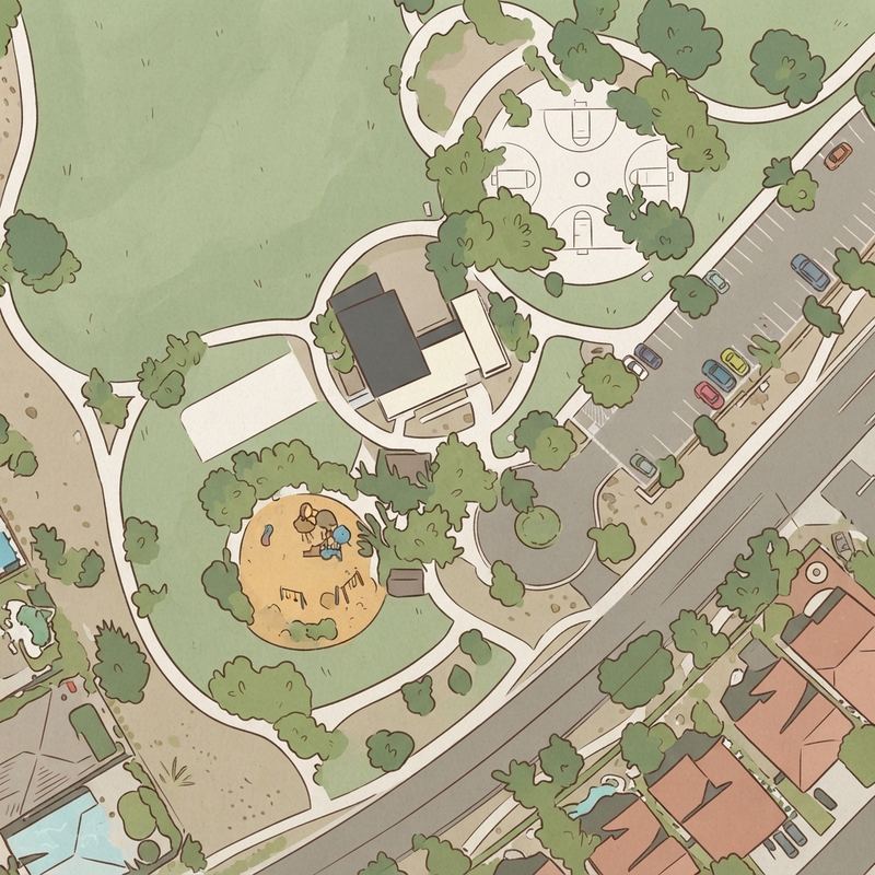 Illustrated map of Park at Spectrum