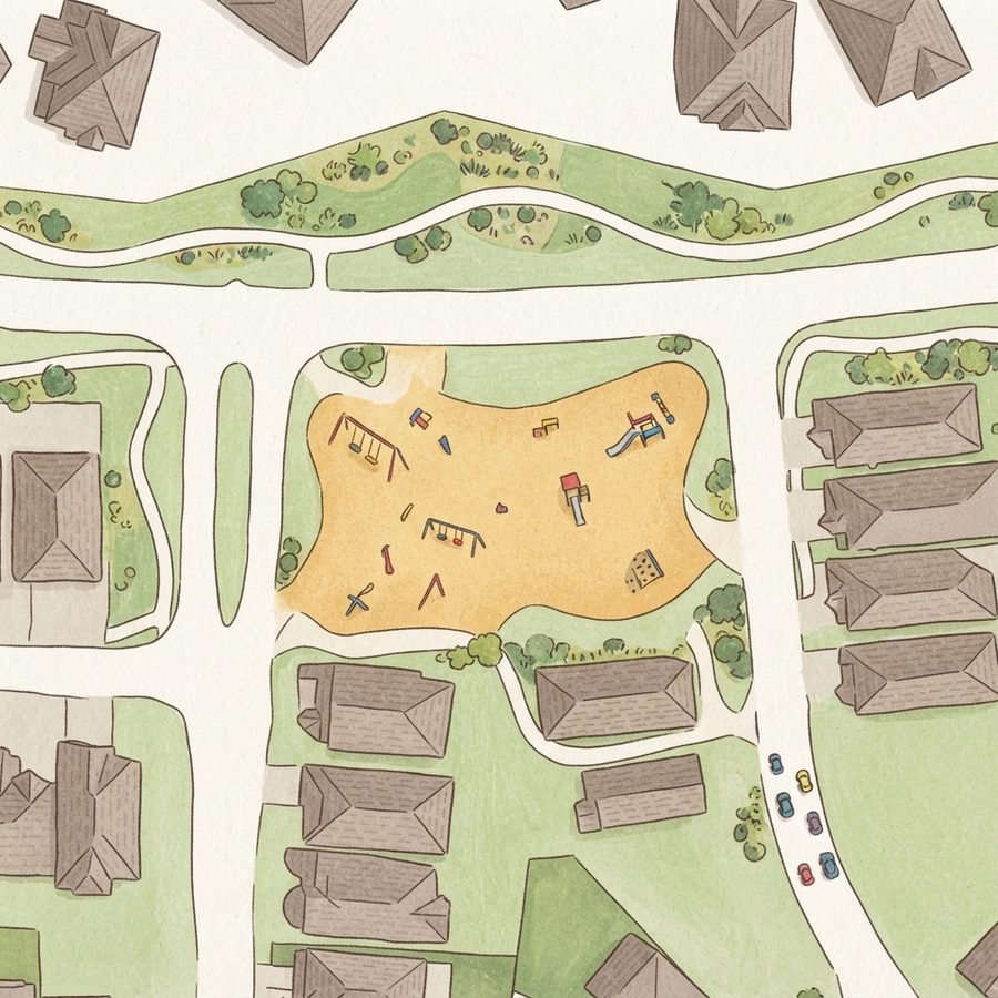 Illustrated map of Park At Summer Camp Drive