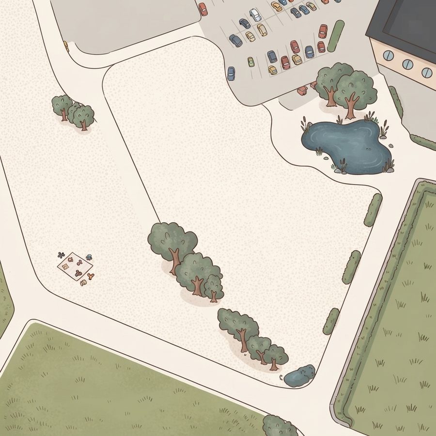 Illustrated map of Park Fitness Center