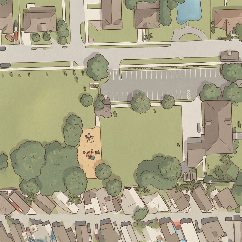 Illustrated map of Park & Recreation