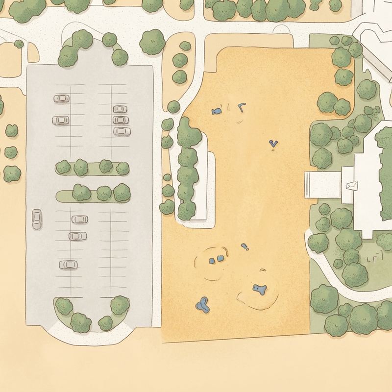 Illustrated map of Parkhill Park Concession Stand