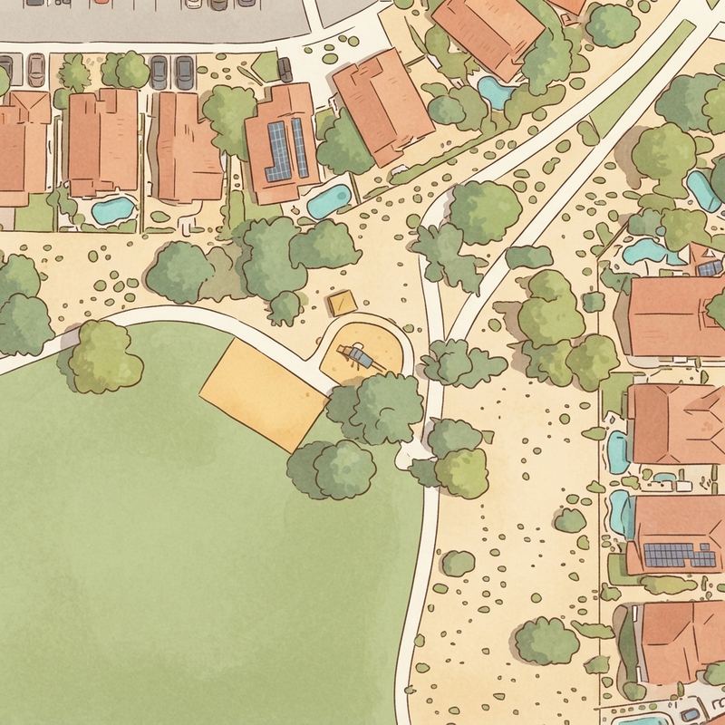 Illustrated map of Parkridge Park