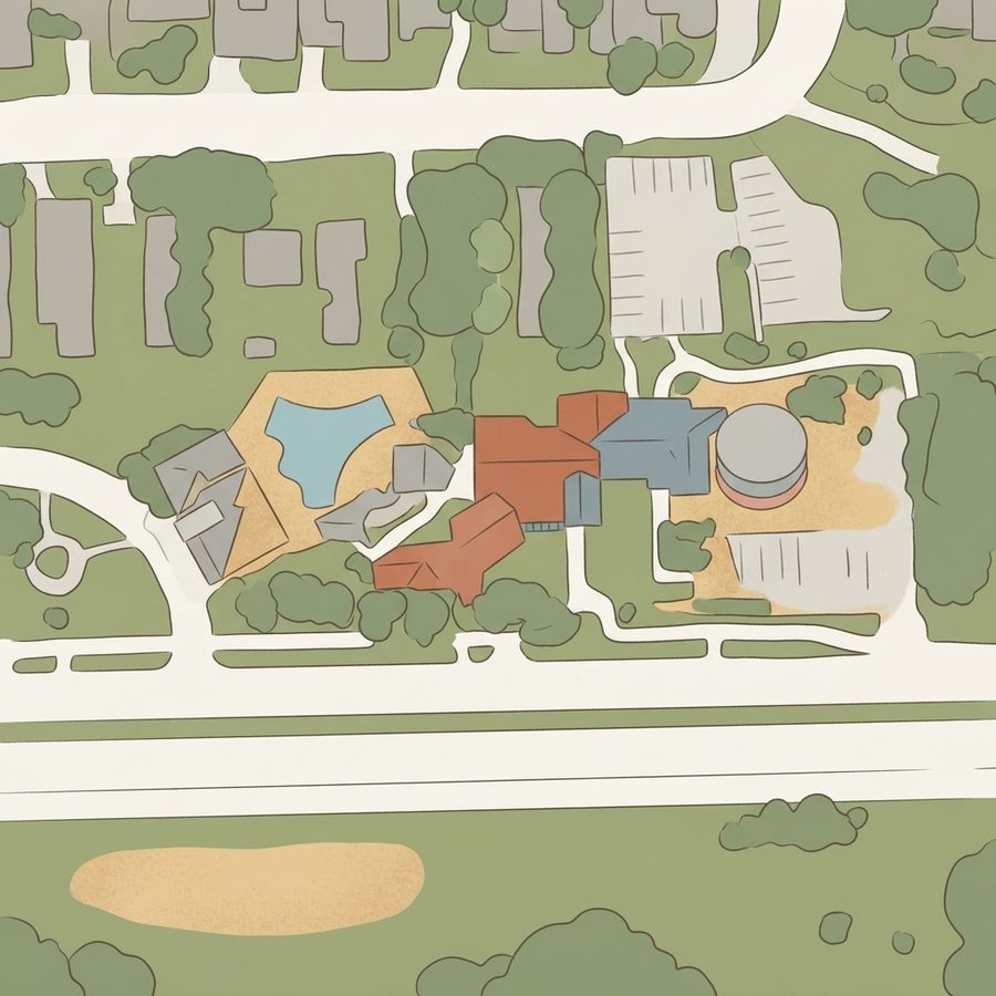 Illustrated map of Parkway Community Services Corporation