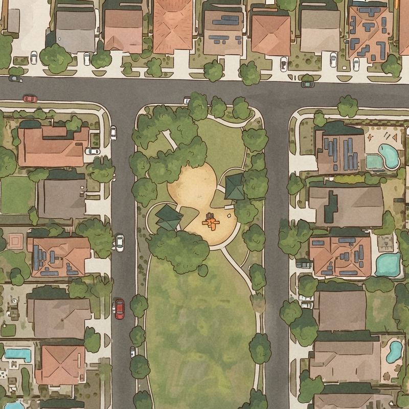 Illustrated map of Parkway Park