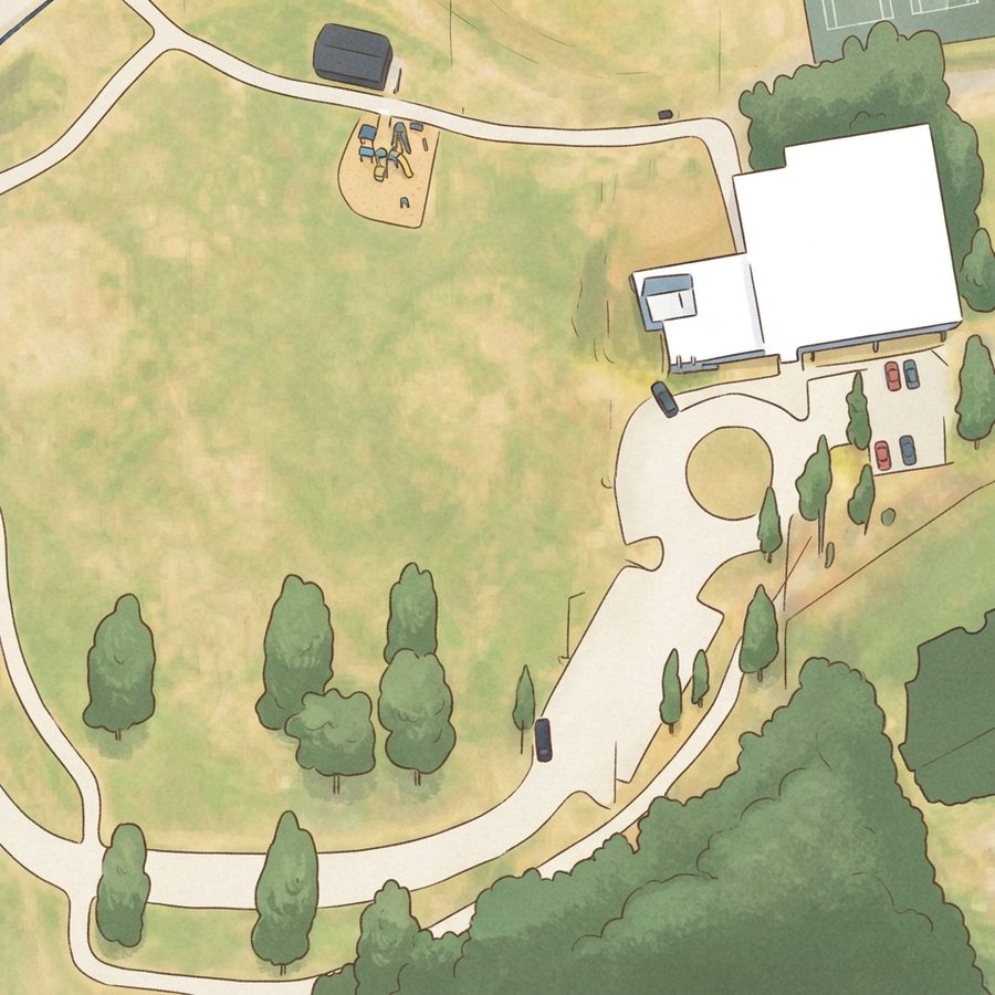 Illustrated map of Parkwood Park