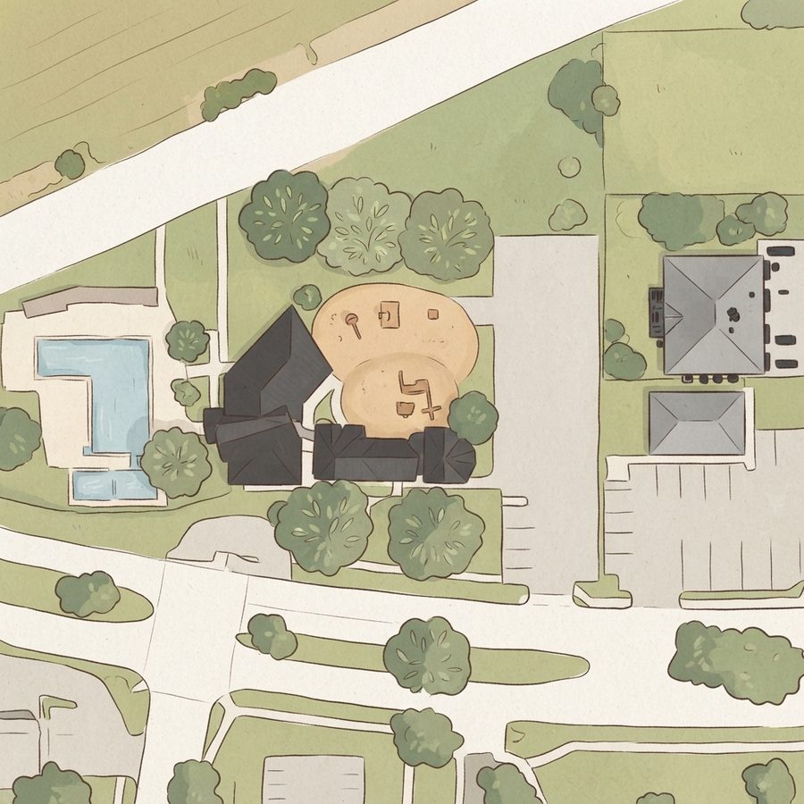 Illustrated map of Parquecito