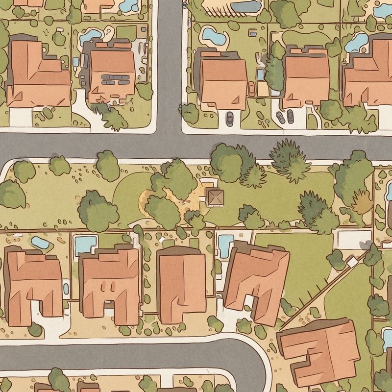Illustrated map of Paseo Verde Park