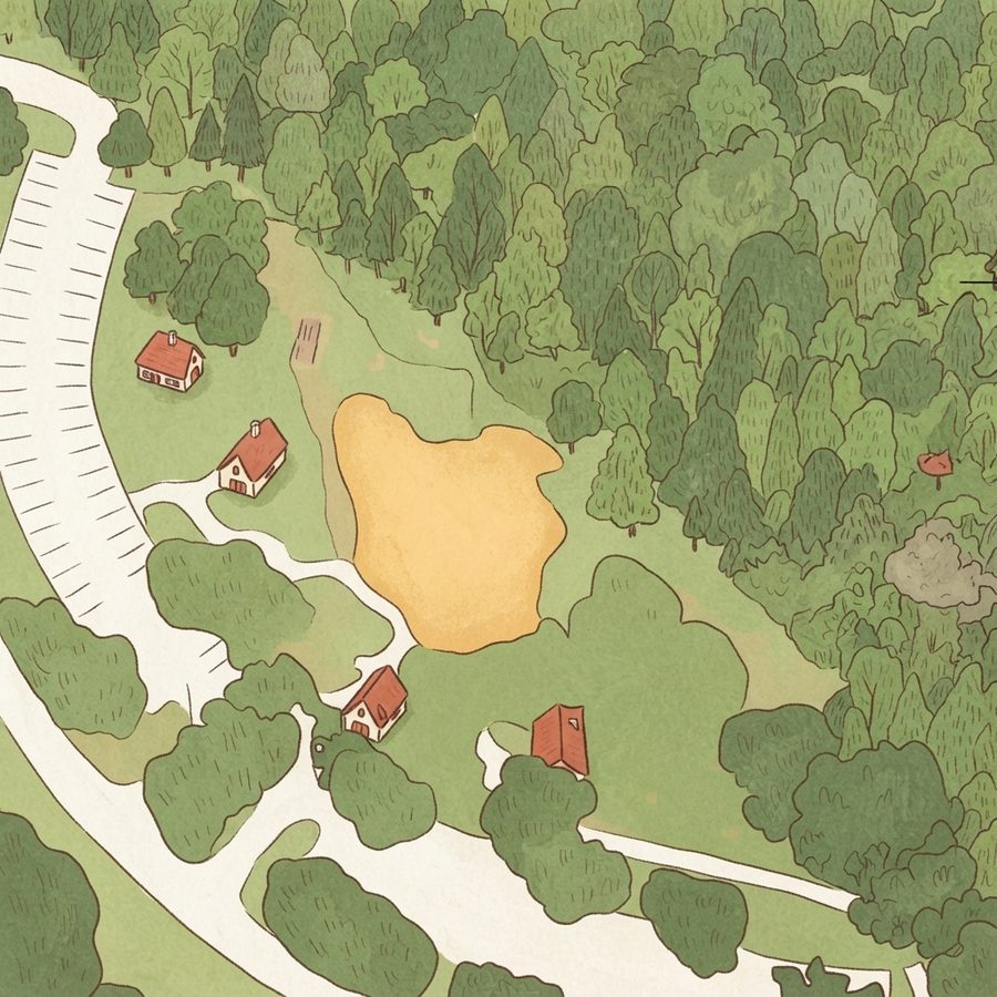 Illustrated map of Pavilion A2 Cullen Park West