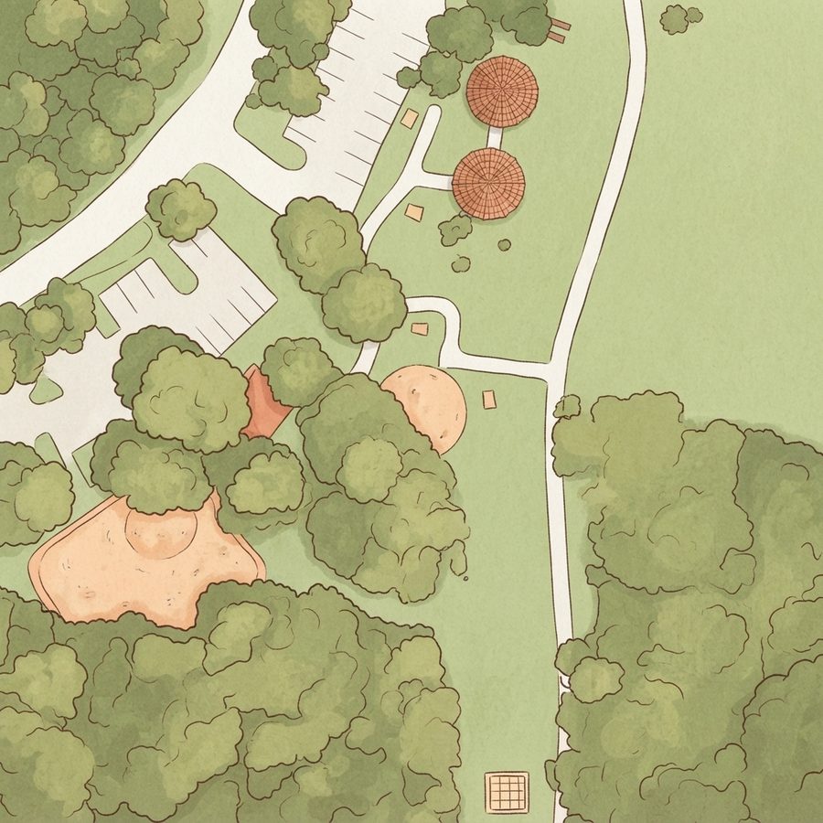 Illustrated map of Pavilion C1 Cullen Park West