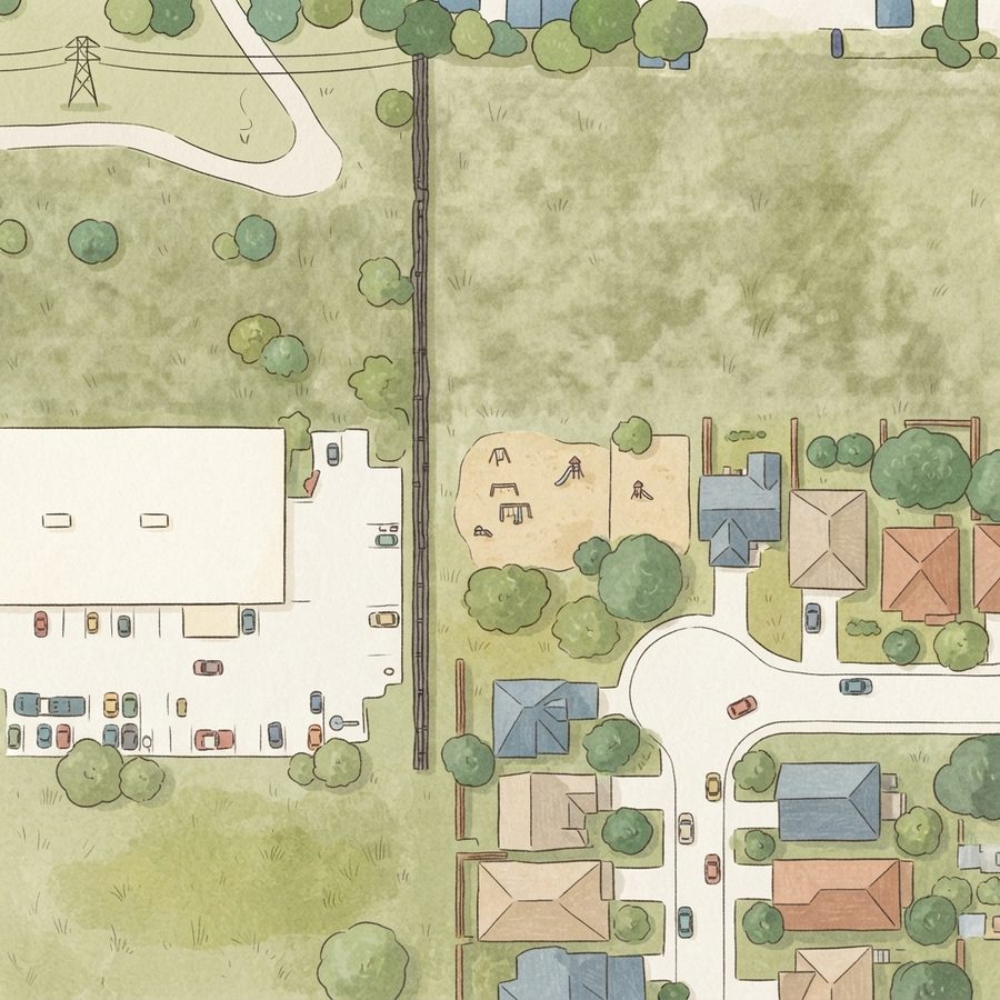 Illustrated map of Pavilion