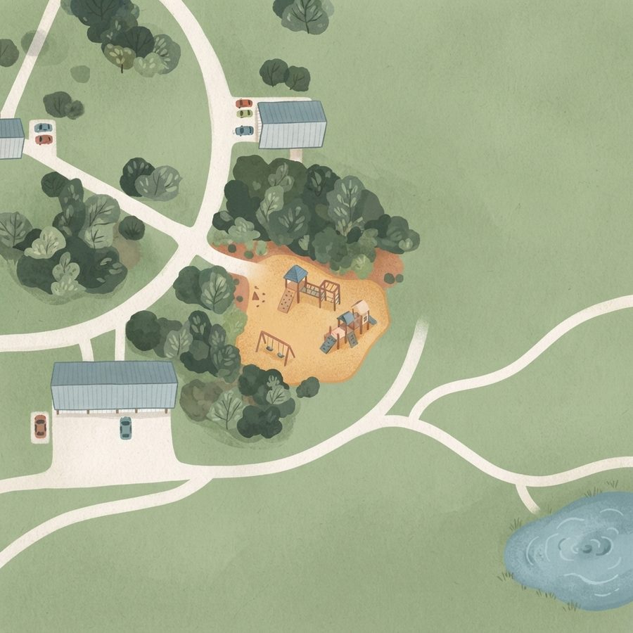 Illustrated map of Pavillon # 2