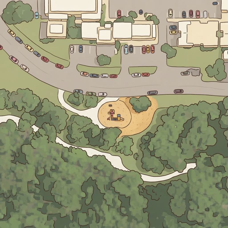 Illustrated map of Pecan Grove Park