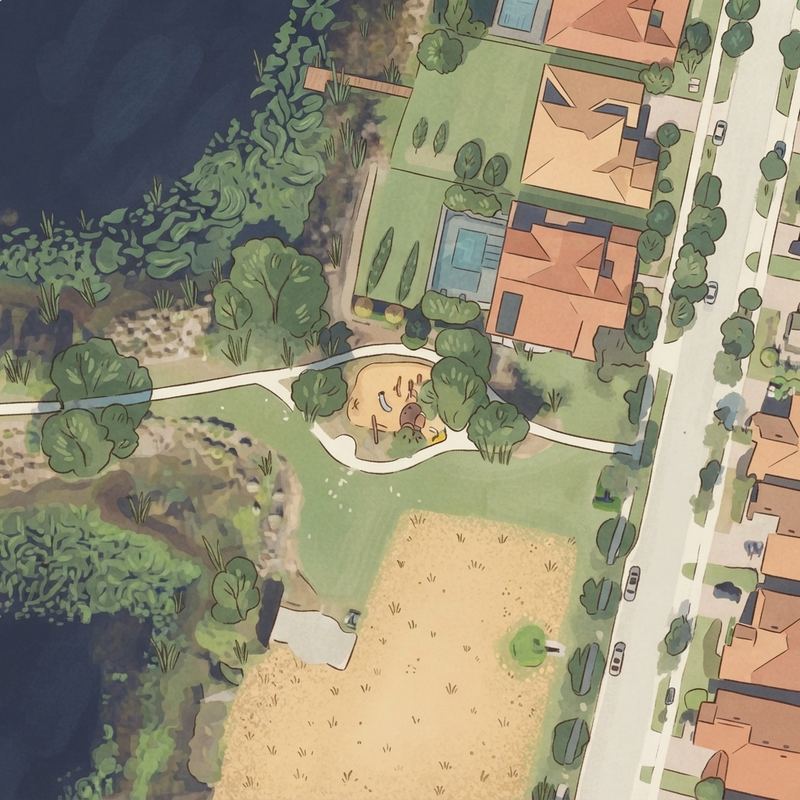 Illustrated map of Peninsula point