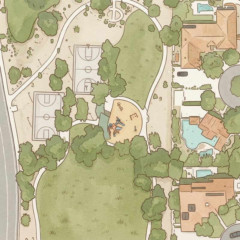 Illustrated map of Pequeño Park