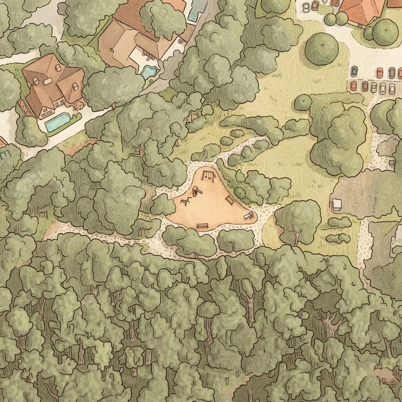 Illustrated map of Peter Pan Park