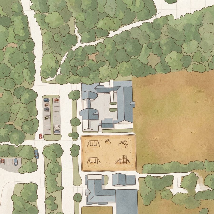 Illustrated map of Phil Hardberger Park