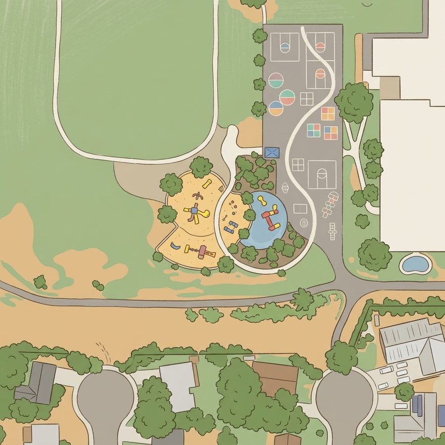 Illustrated map of PIayground