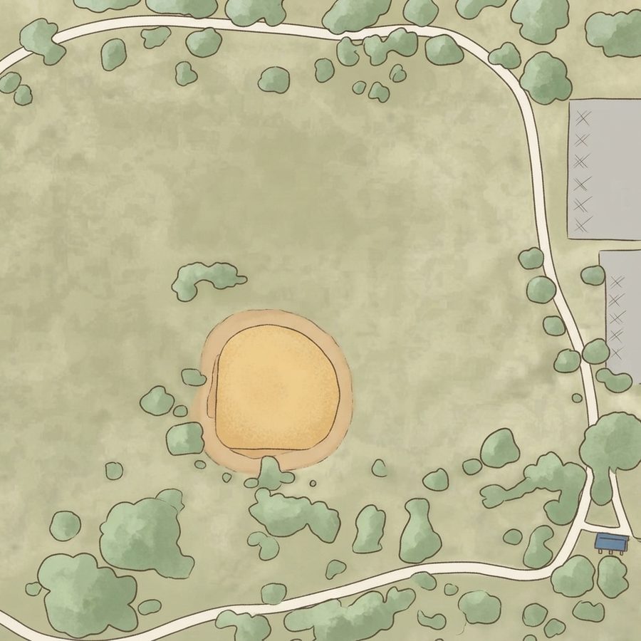 Illustrated map of Pickwell Park