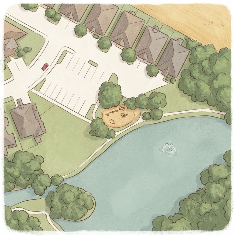 Illustrated map of Piedmont Park