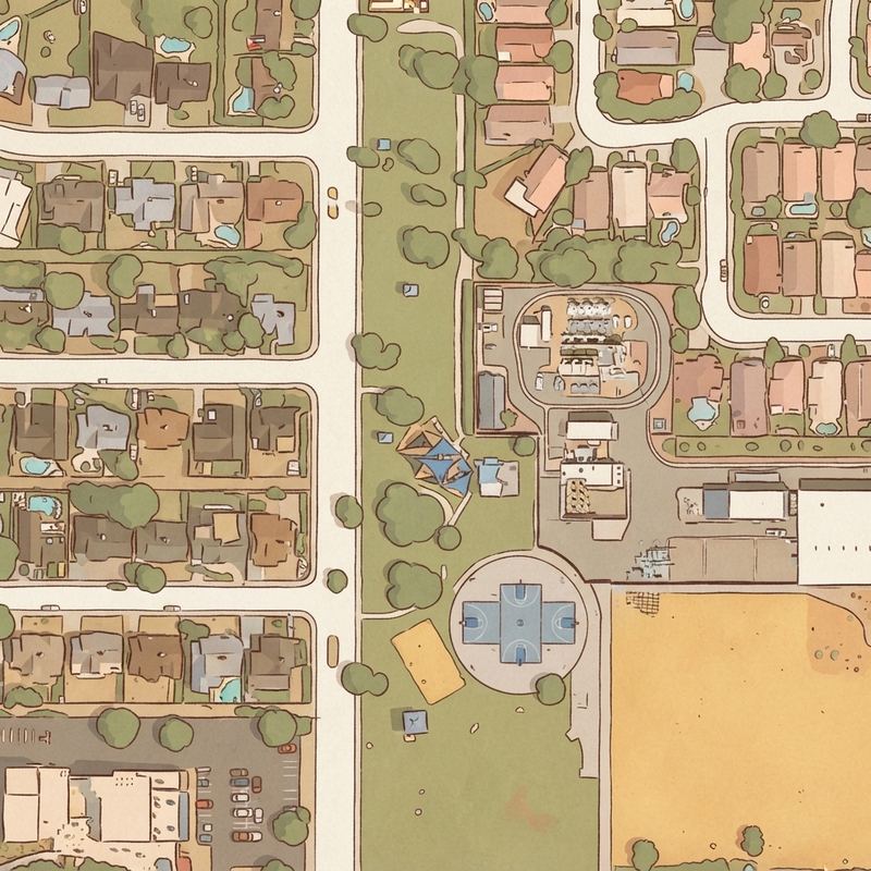 Illustrated map of Pima Park