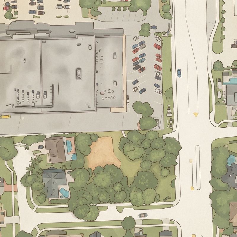Illustrated map of Pine Lake Park