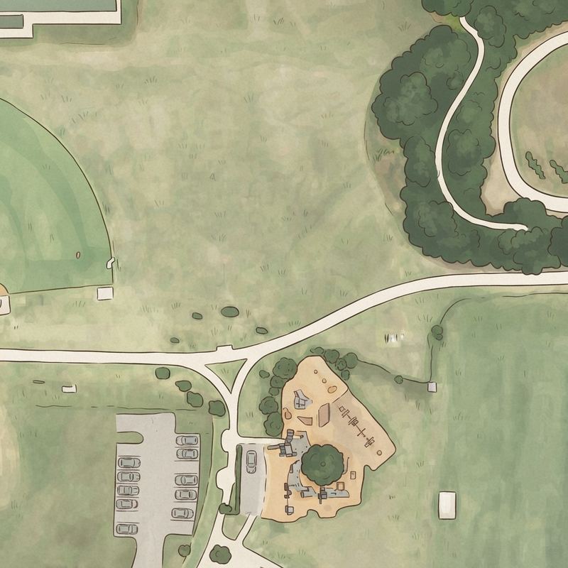Illustrated map of Pirate Cove Playground