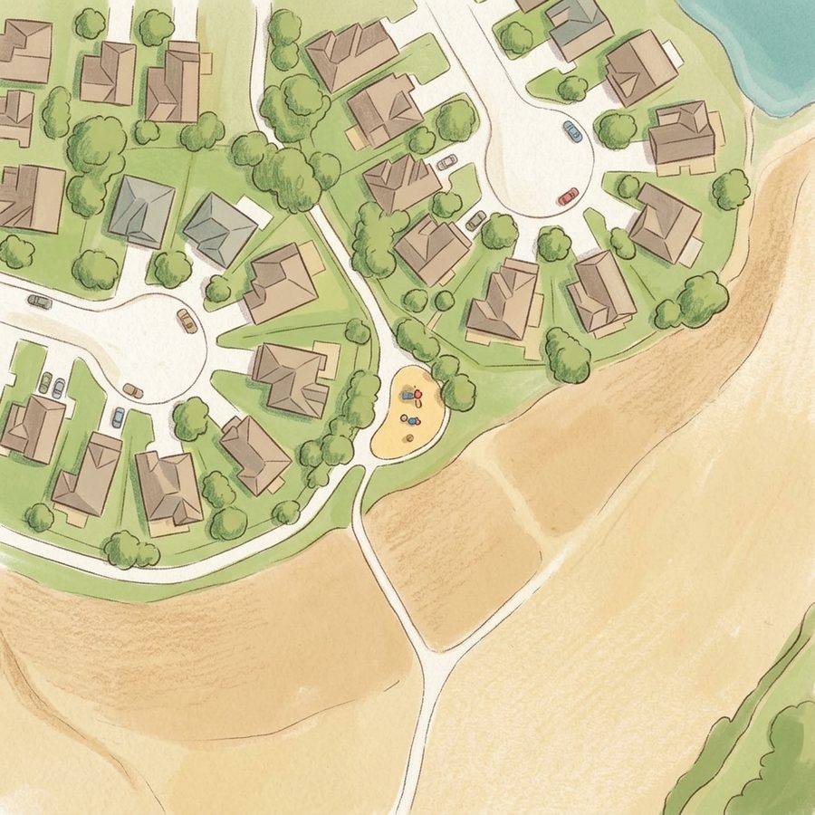 Illustrated map of Pirate Park