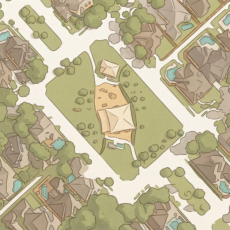 Illustrated map of Pirate Park