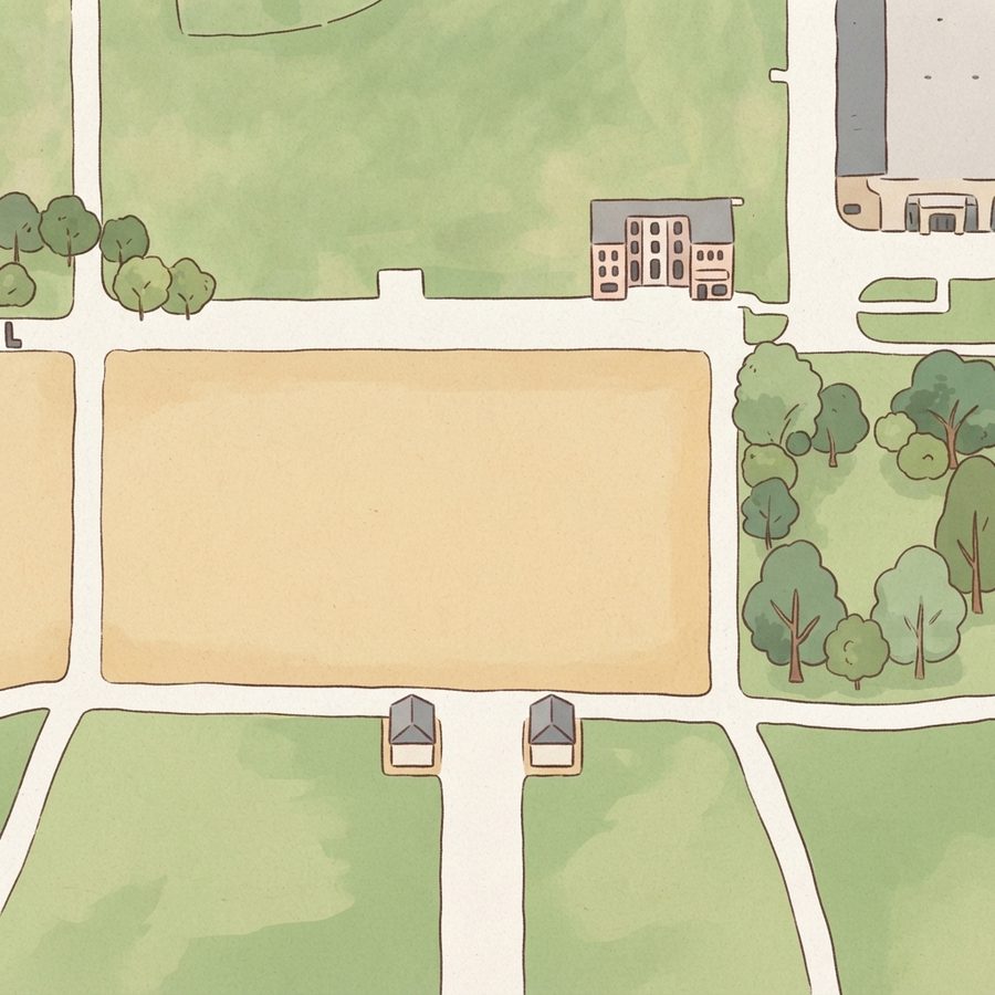 Illustrated map of Plano High Point Park