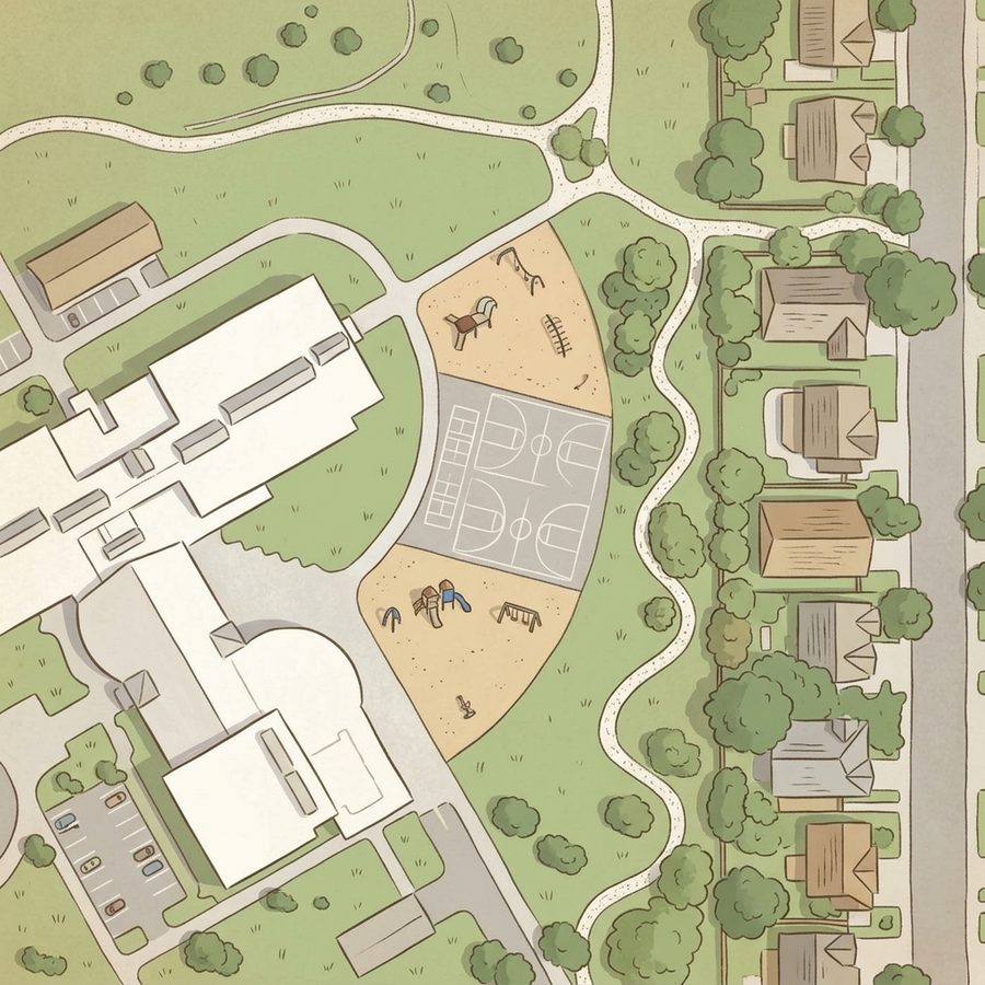 Illustrated map of Play ground