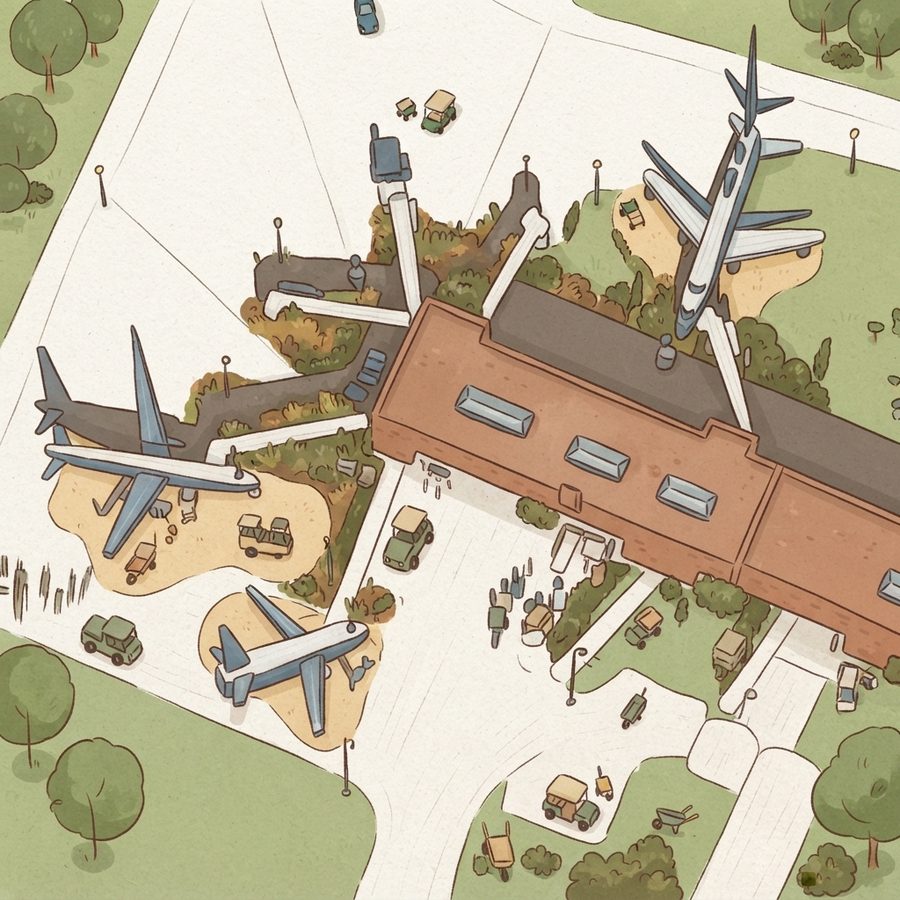 Illustrated map of Play Nashville