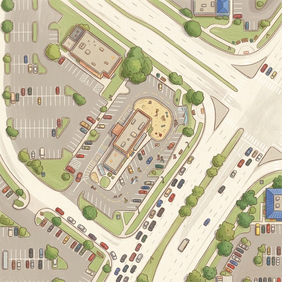 Illustrated map of Play Place