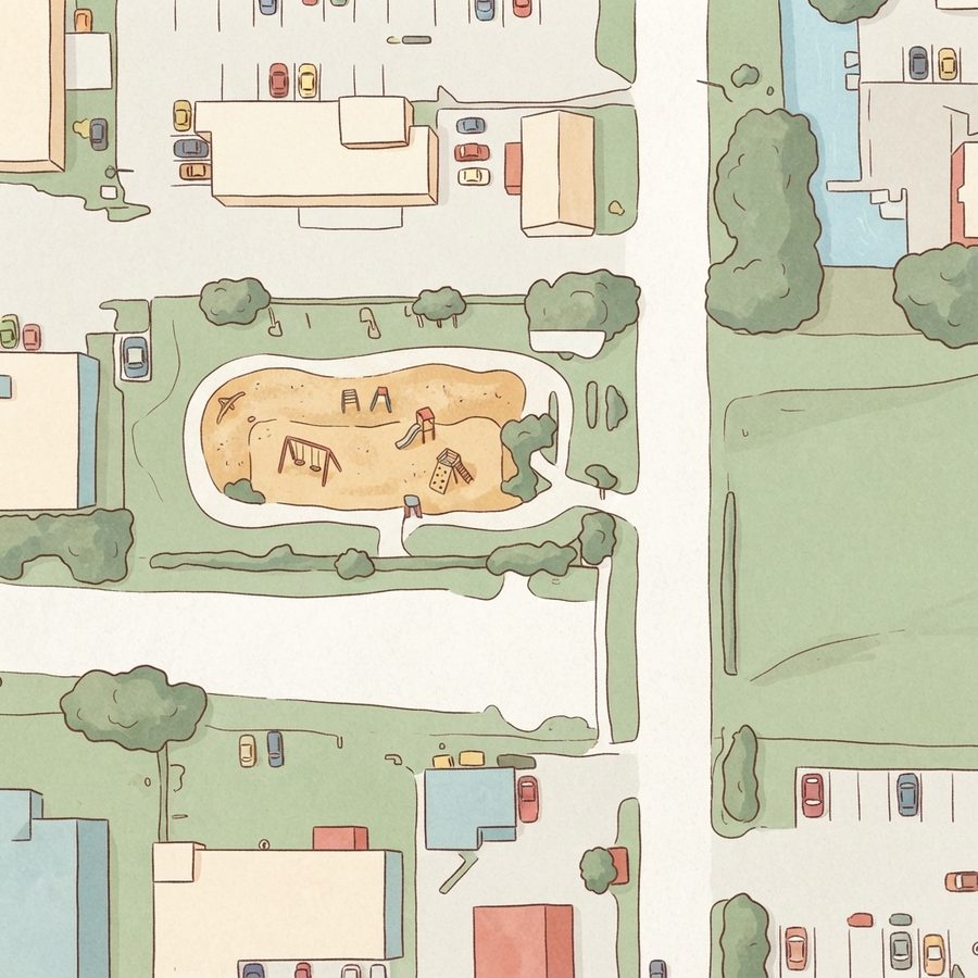 Illustrated map of Play Place