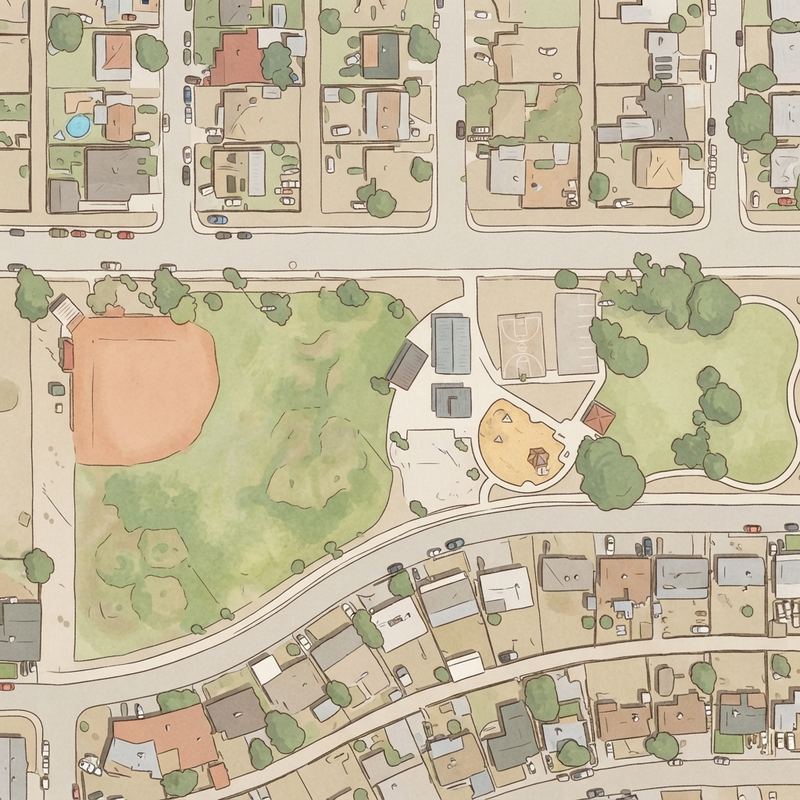 Illustrated map of Playa Margarita Park
