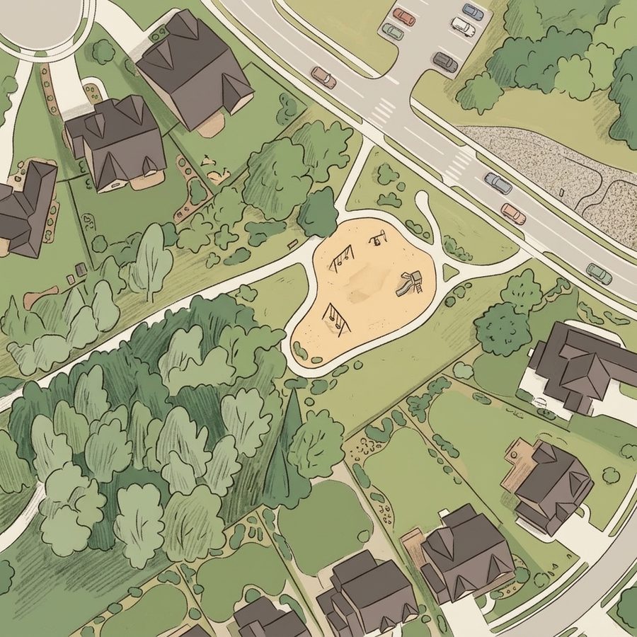 Illustrated map of Playground