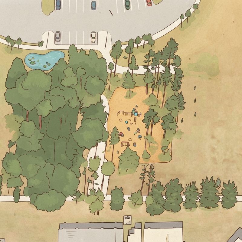 Illustrated map of Playground At Fields of Fame