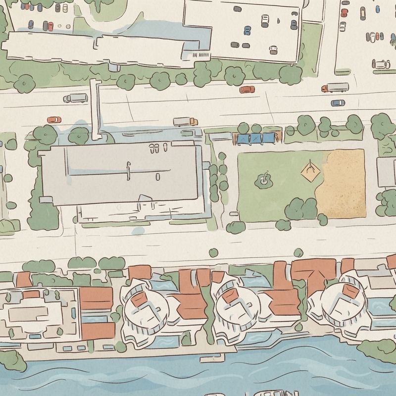 Illustrated map of Playground at Gateway Park