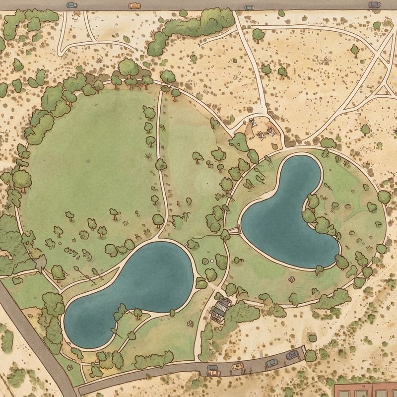 Illustrated map of Playground at Granada Park
