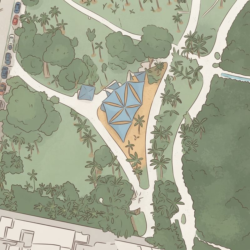 Illustrated map of Playground at Marjory Stoneman Douglas park