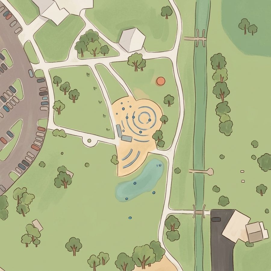 Illustrated map of Playground