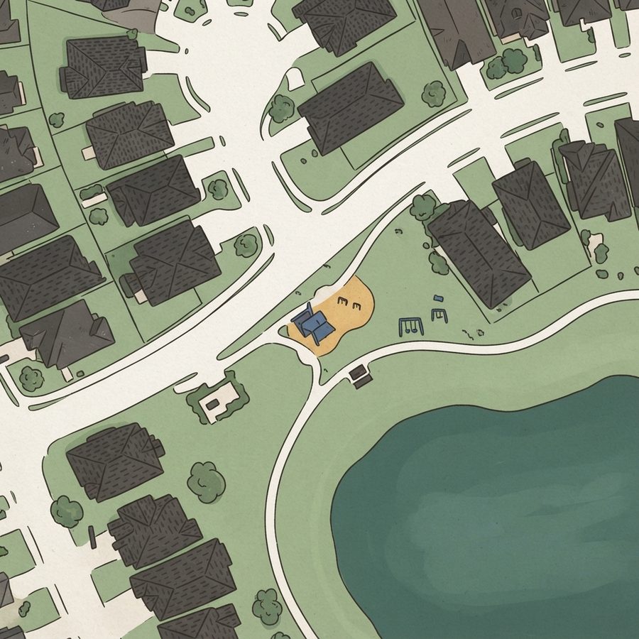 Illustrated map of Playground