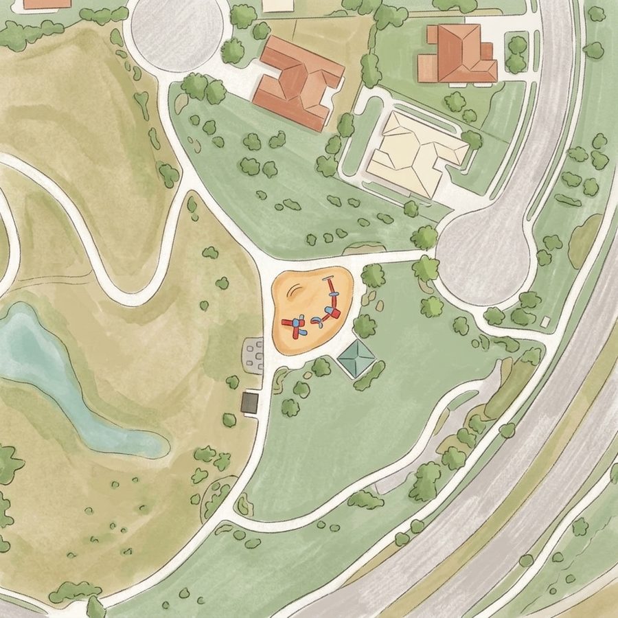 Illustrated map of Playground