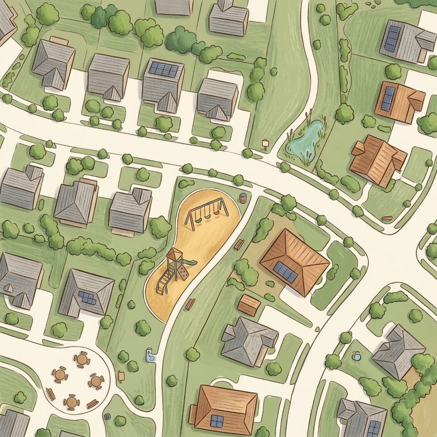 Illustrated map of Playground