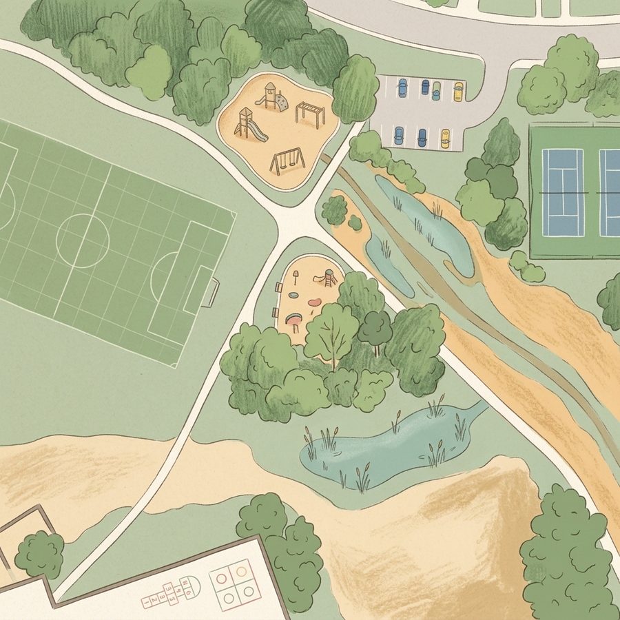 Illustrated map of Playground