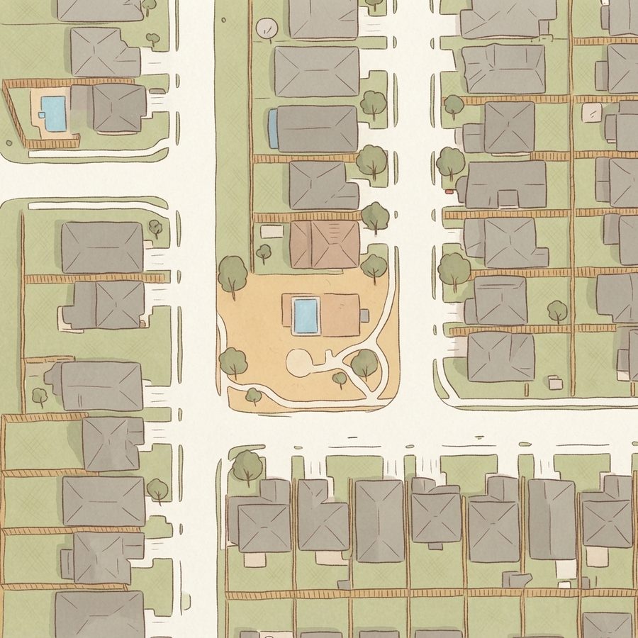 Illustrated map of Playground
