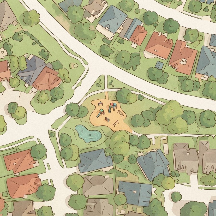 Illustrated map of Playground