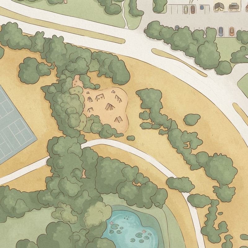 Illustrated map of Playground
